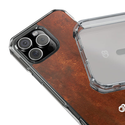 Oxidized Corten · Clear Impact Magnetic Phone Case for iPhone ·  Brown