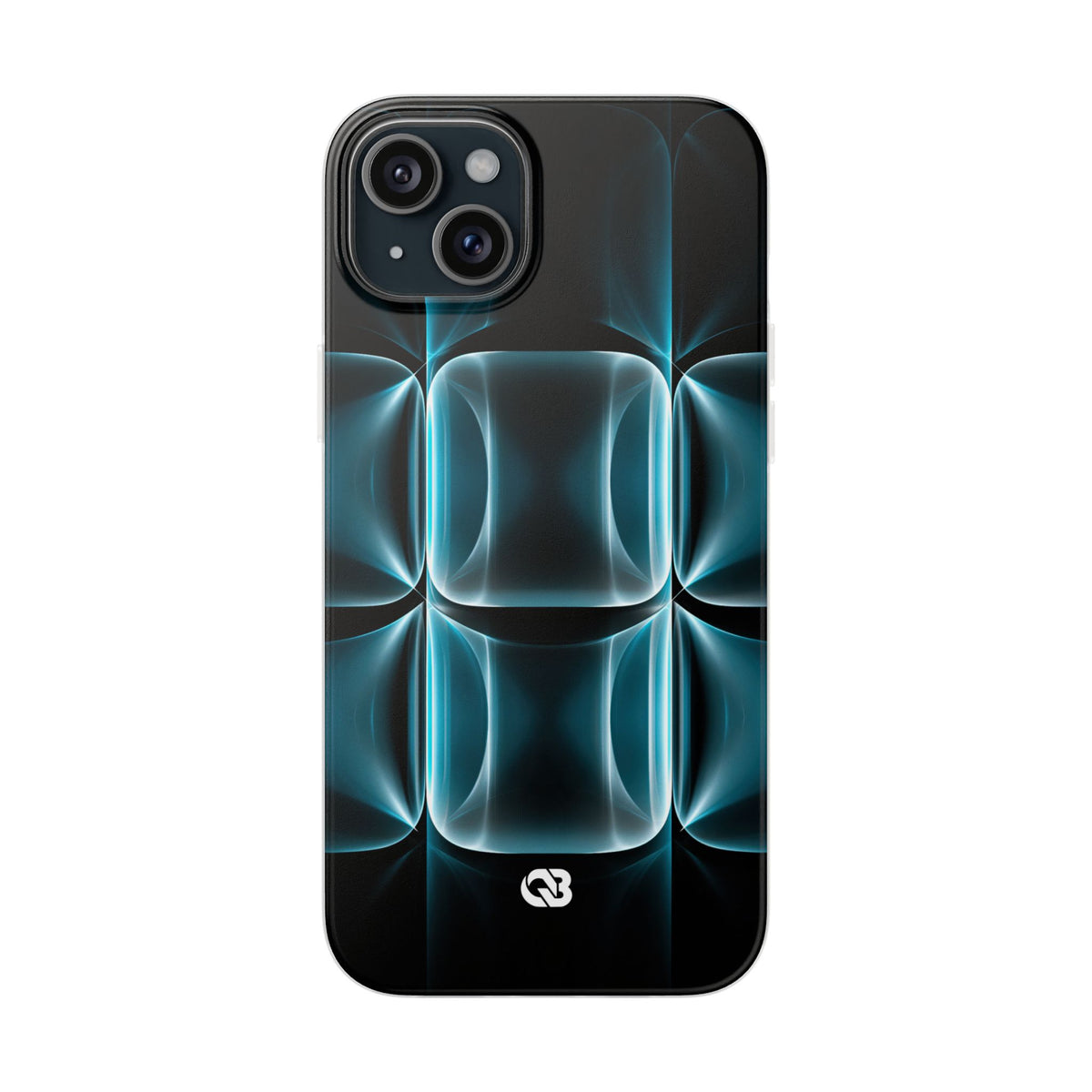 Translucent Cyber Grid · Lite Phone Case for iPhone ·  Teal