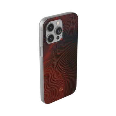 Red Lite Phone Case for iPhone - Terracotta Nerve Map