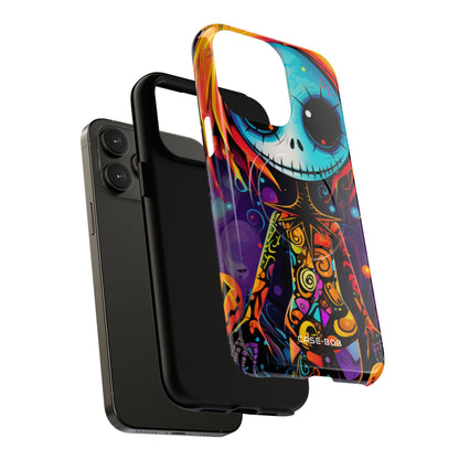 Blue Skull Swirl iPhone 14 Pro Max Case - Tough+ - CASE•BOB