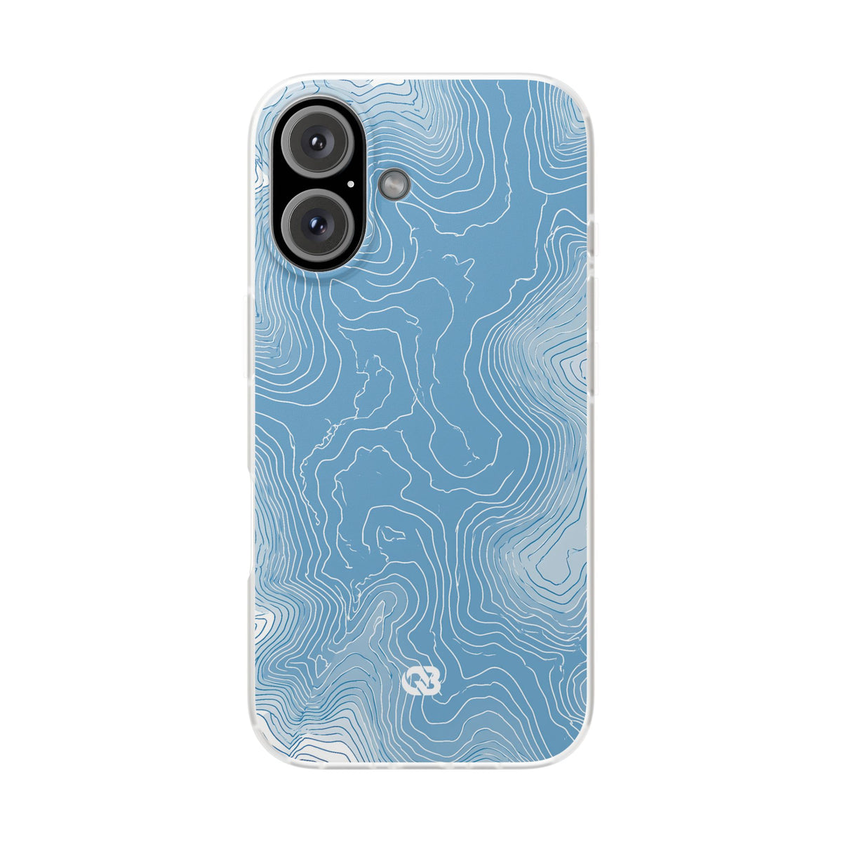 Glacial Basin Topo · Lite Phone Case for iPhone ·  Blue