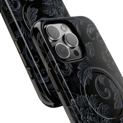 Obsidian Damask · Tough 2.0 Magnetic Phone Case for iPhone · Black
