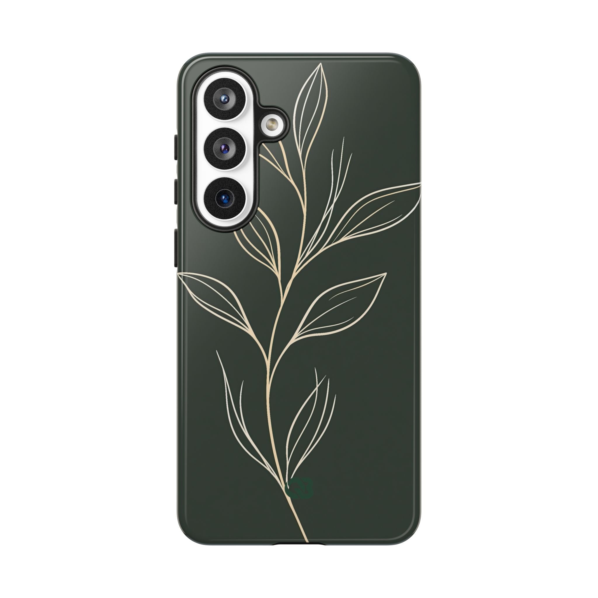 Green Tough Phone Case for Samsung - Deep Moss Willow