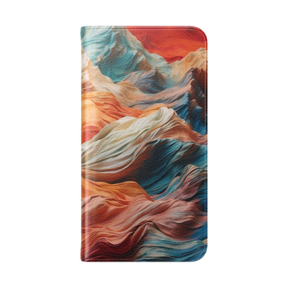 Fabric Peaks Sunset - Samsung S23+ Case - Wallet