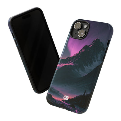 Arctic Aurora Summit · Tough Phone Case for iPhone · Black