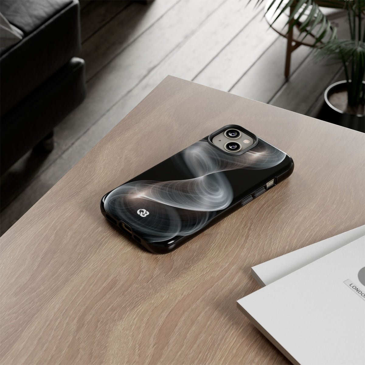 Luminous Vortex · Tough Phone Case for iPhone · Black