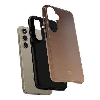 Brown Tough Phone Case for Samsung - Smoked Caramel Fade