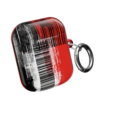 Distorted Barcode · Hard Case for AirPods & AirPods Pro · Black