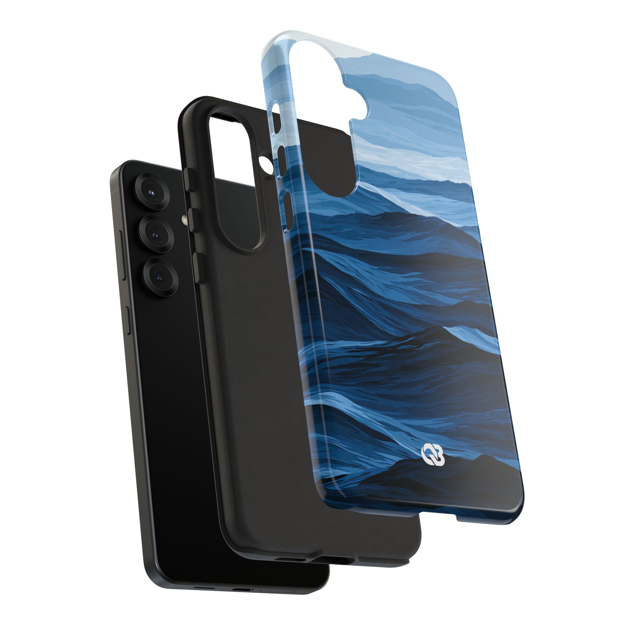 Blue Tough Phone Case for Samsung - Cobalt Ridge Tides