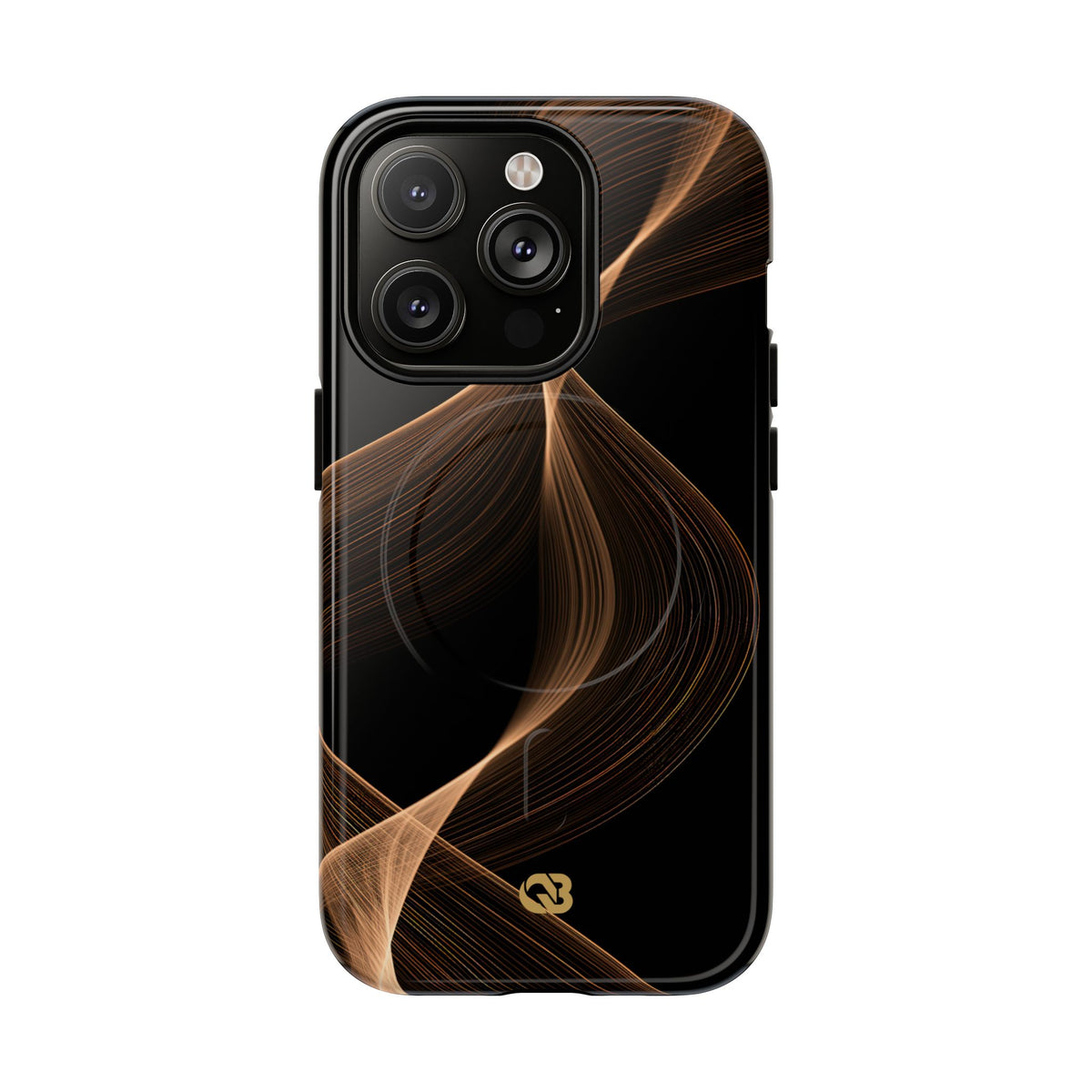 Amber Contour Flow · Tough 2.0 Magnetic Phone Case for iPhone · Black