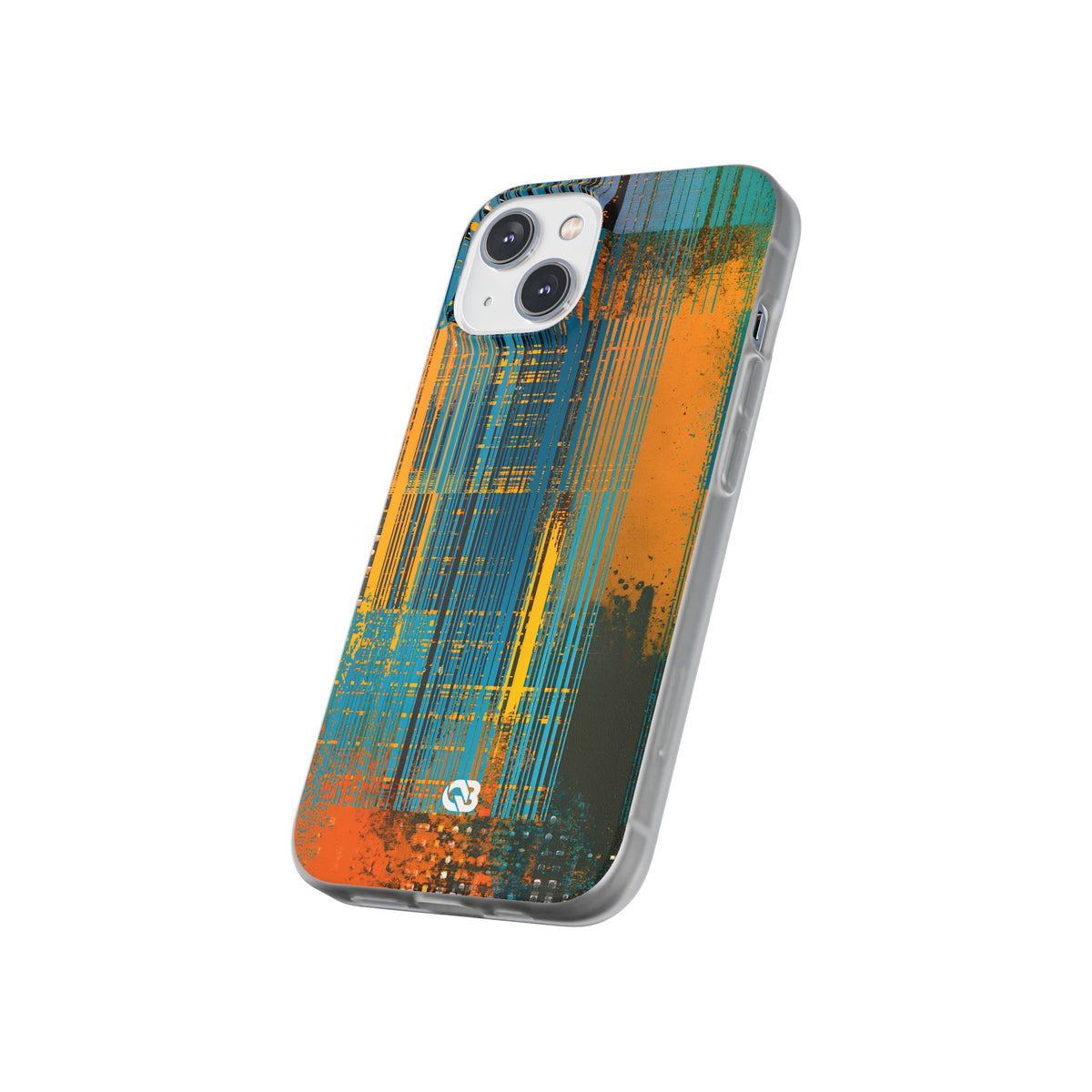 Cyber Glitch Stream · Lite Phone Case for iPhone ·  Teal