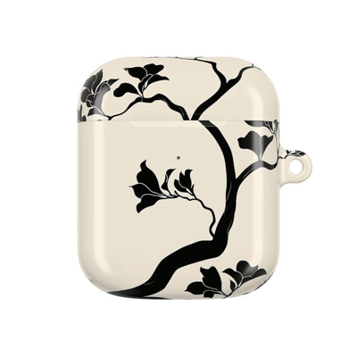 Ebony Magnolia · Hard Case for AirPods & AirPods Pro · Beige