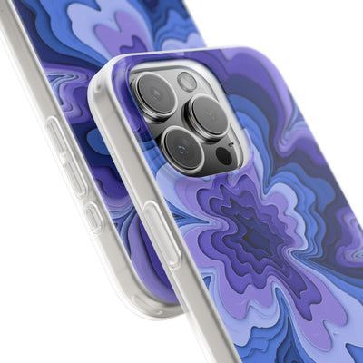 Periwinkle Strata Bloom · Lite Phone Case for iPhone ·  Purple