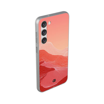Red Lite Phone Case for Samsung - Crimson Ridge Contour