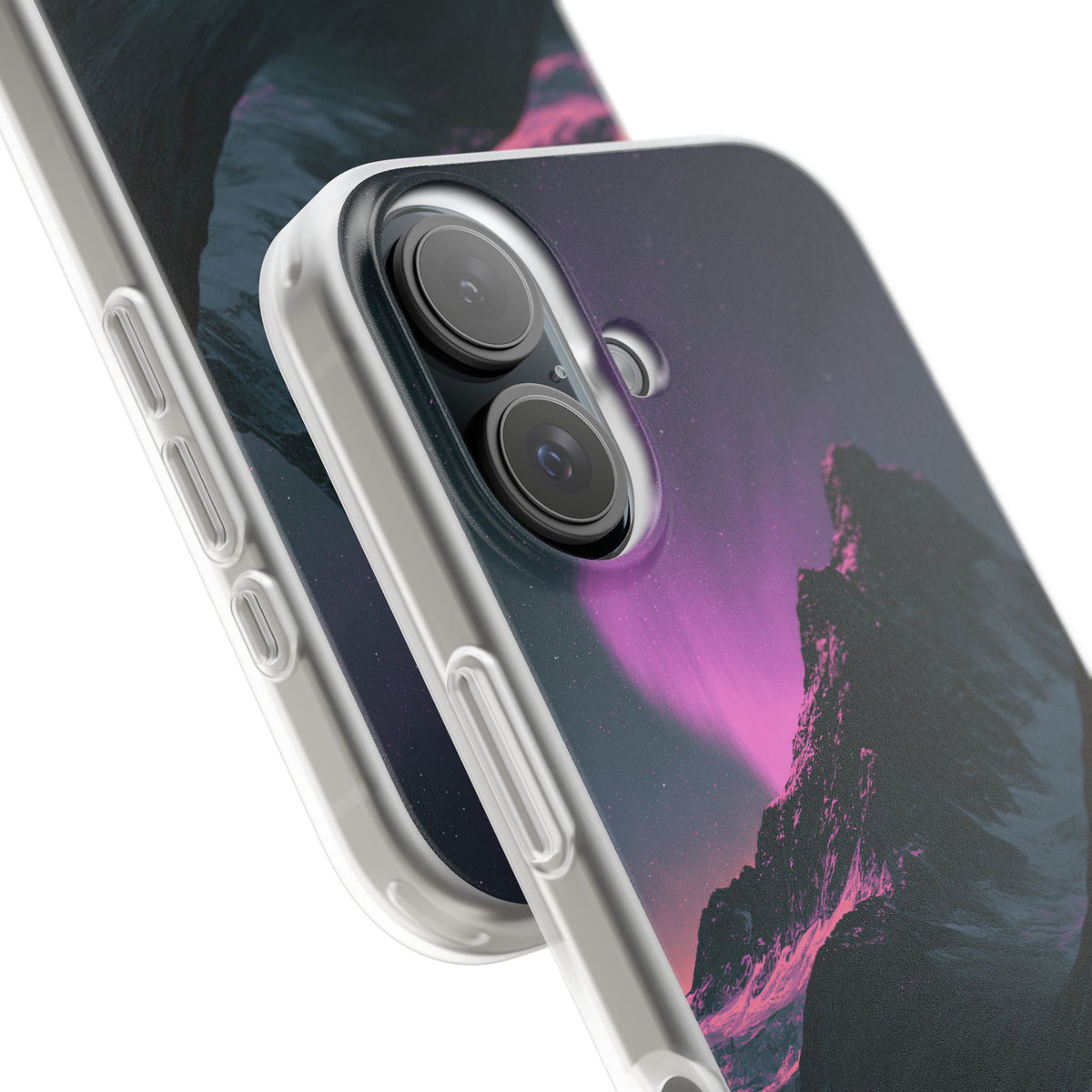 Arctic Aurora Summit · Lite Phone Case for iPhone ·  Black