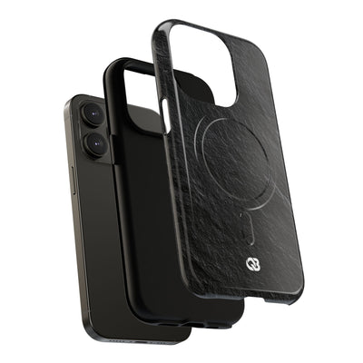 Black Tough 2.0 Magsafe Phone Case for iPhone - Raw Obsidian Slate