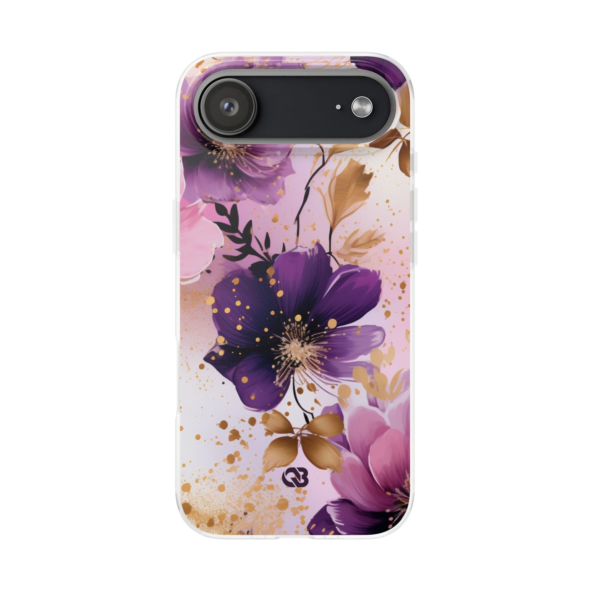Gilded Violet Bloom · Soft Phone Case for iPhone