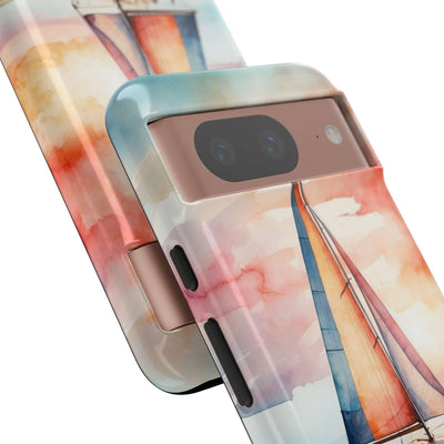 Crimson Horizon Sail · Tough Phone Case for Google Pixel