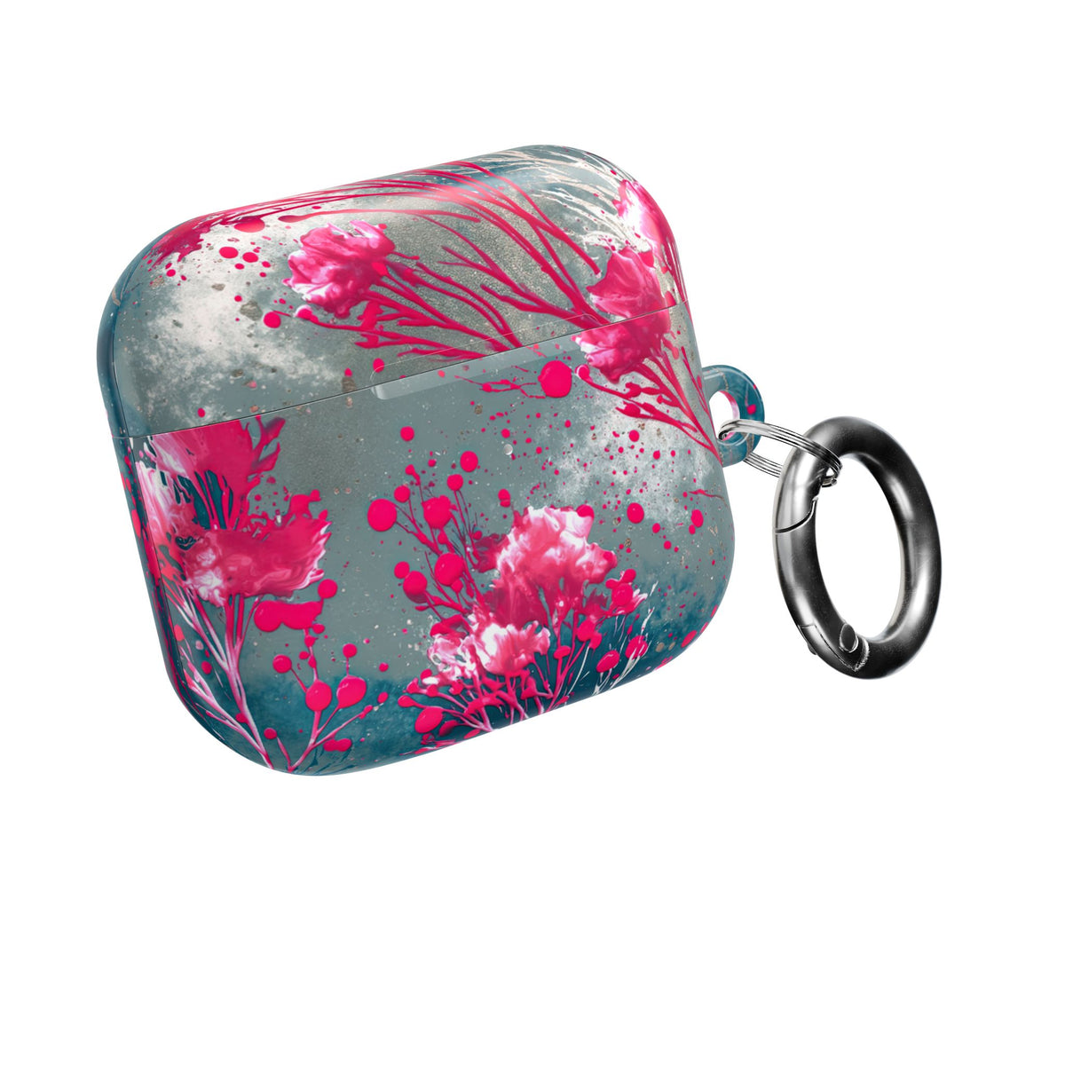 Cyber Blossom · Hard Case for AirPods & AirPods Pro · Teal