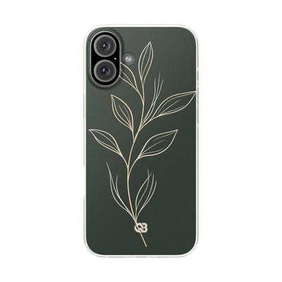 Minimal Botanical Stem · Lite Phone Case for iPhone ·  Green
