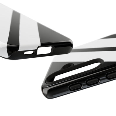Obsidian White Bars · Tough Handyhülle für Samsung
