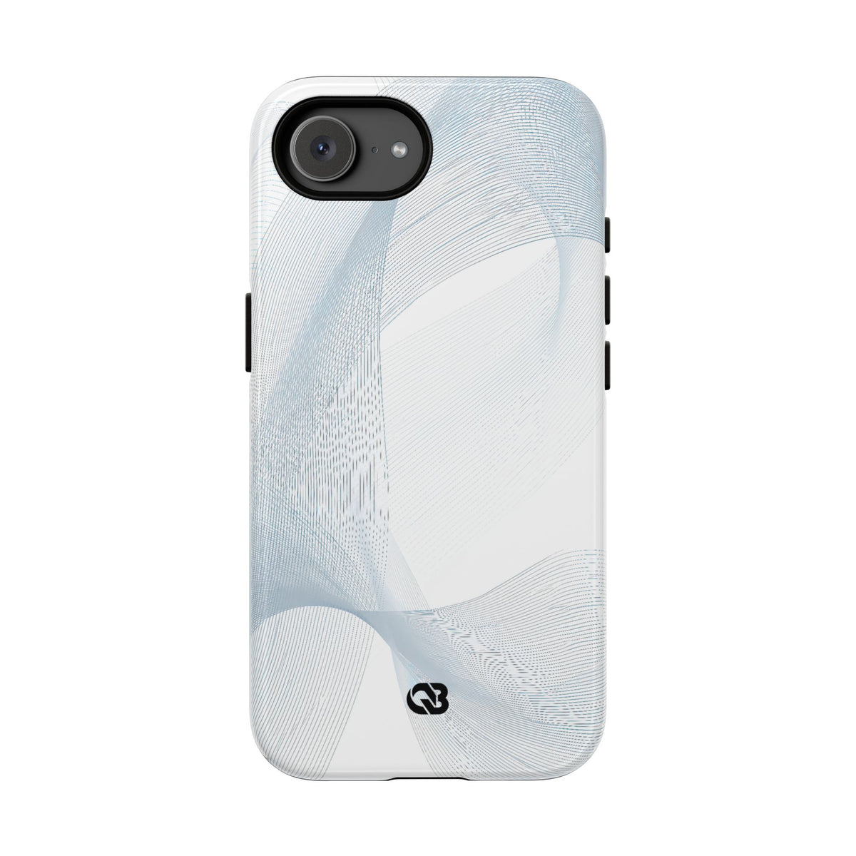 Glacial Contour Waves · Tough Phone Case for iPhone · White