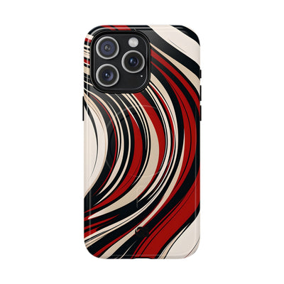 Crimson Flow Waves · Tough+ Hoesje voor iPhone · Magsafe