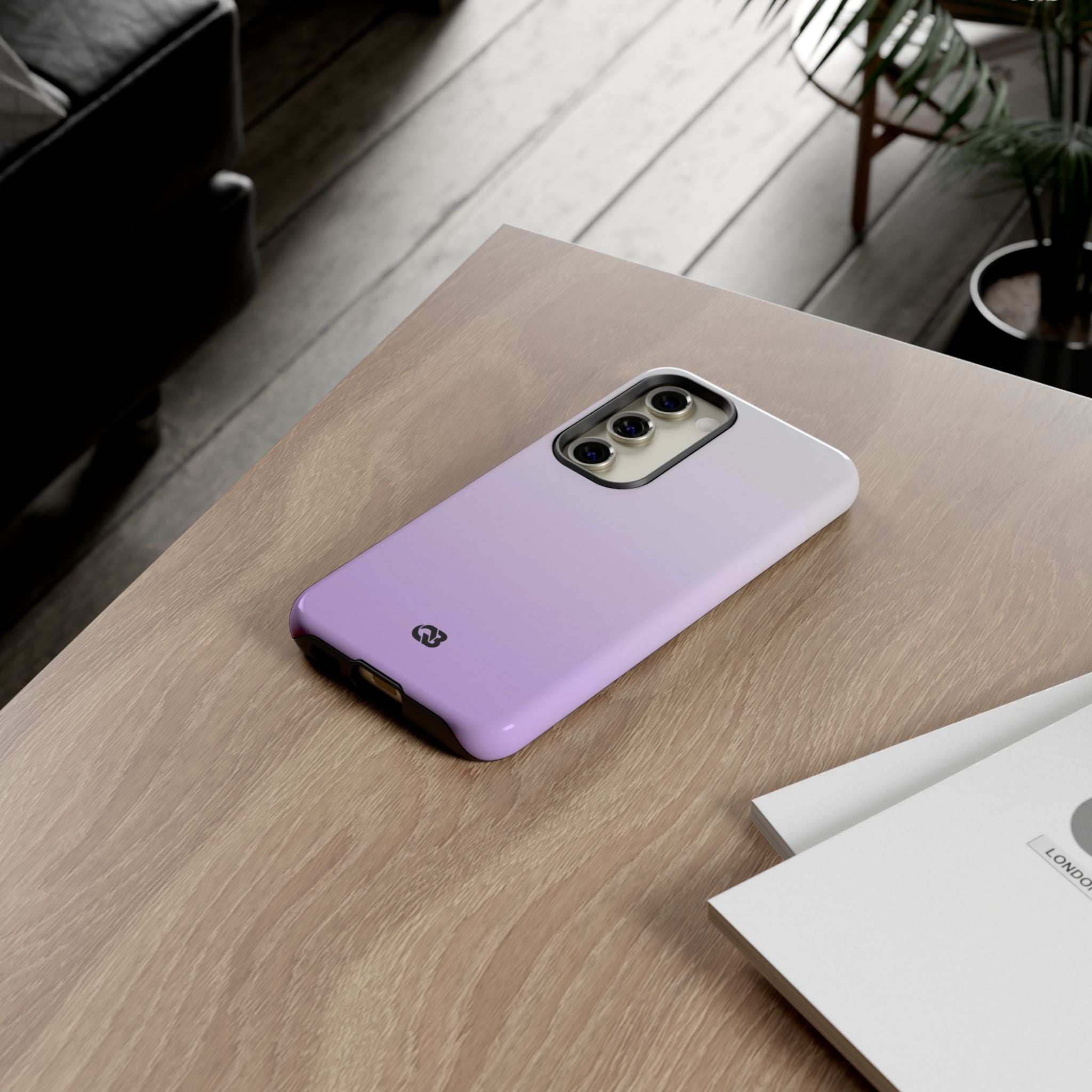 Purple Tough Phone Case for Samsung - Frosted Lavender Fade