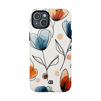 Ink Watercolor Tulips · Tough+ Phone Case for iPhone · Magsafe