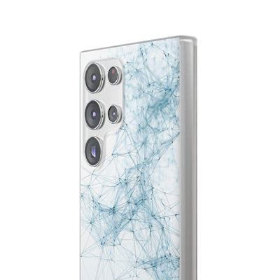 Blue Lite Phone Case for Samsung - Glacial Neural Web