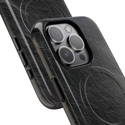 Black Tough 2.0 Magsafe Phone Case for iPhone - Raw Obsidian Slate