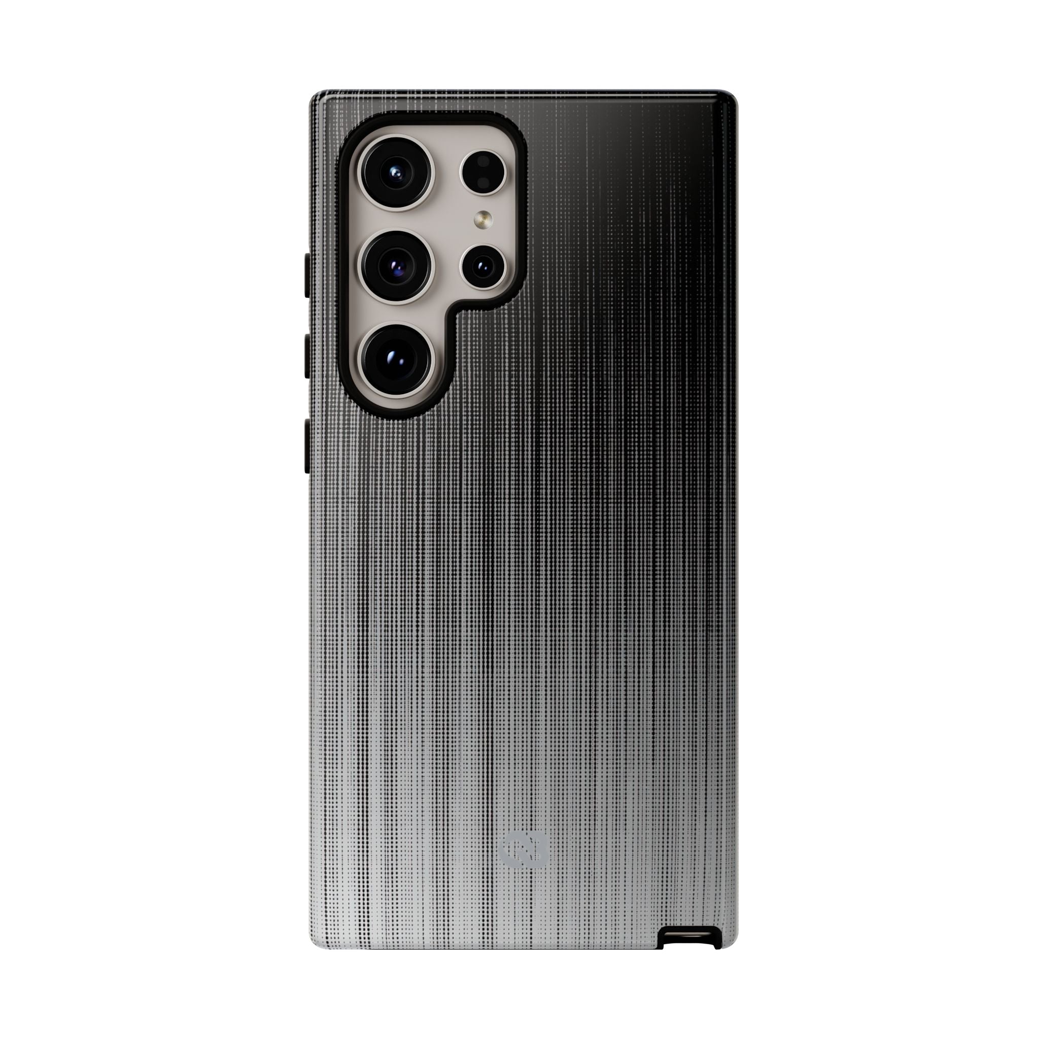 Grey Tough Phone Case for Samsung - Static Vertical Dither