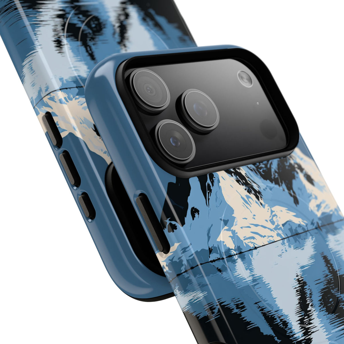 Blue Tough 2.0 Magnetic Phone Case for iPhone - Arctic Summit Mirror