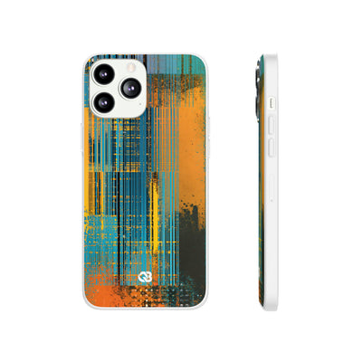 Cyber Glitch Stream · Lite Phone Case for iPhone ·  Teal