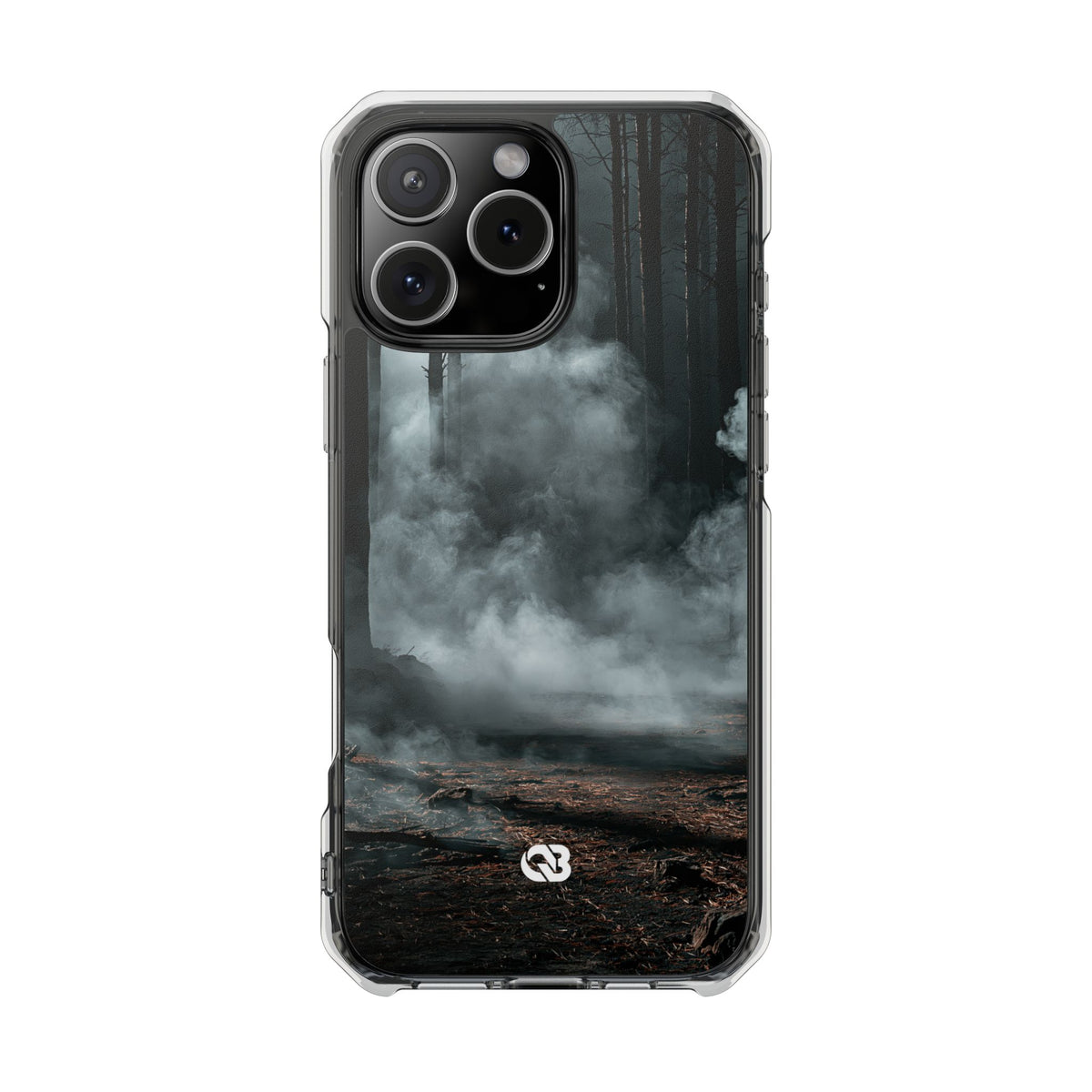 Shadowed Pine Mist · Clear Impact Magnetic Phone Case for iPhone ·  Black