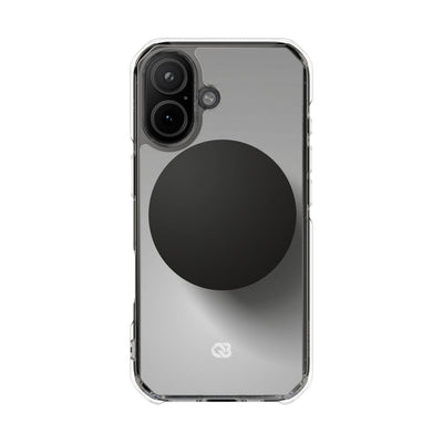 Grey Impact MagSafe Phone Case for iPhone - Matte Onyx Sphere