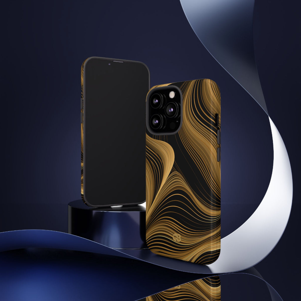 Gilded Strata · Tough Phone Case for iPhone · Gold