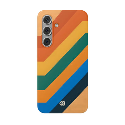 Retro Ridge Lines · Soft Phone Case for Samsung