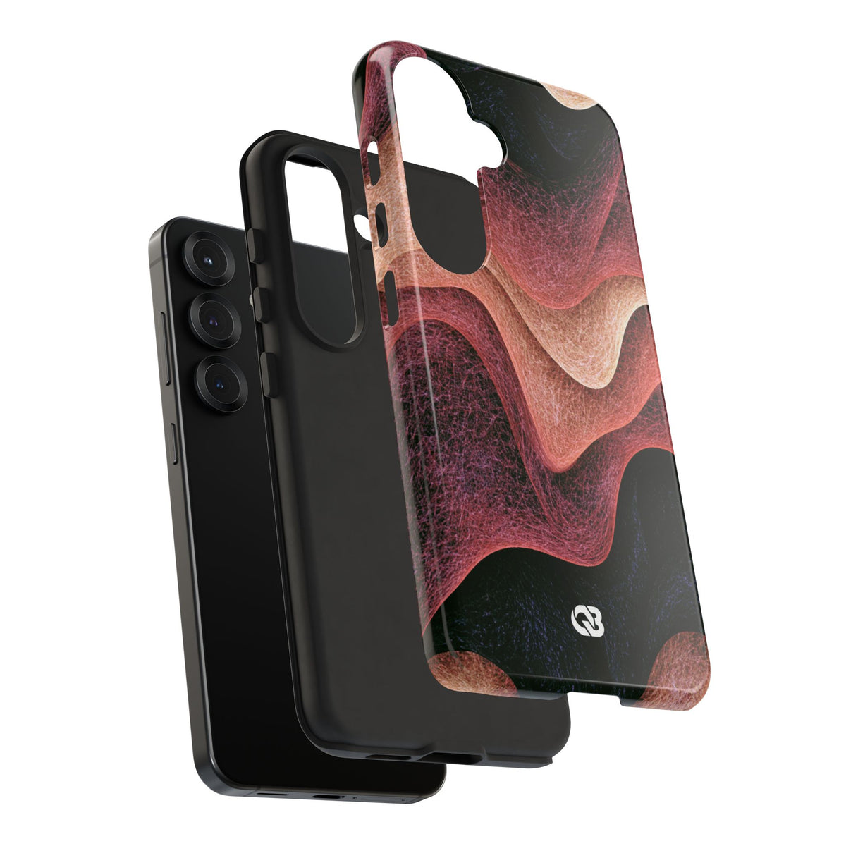 Rose Contour Waves · Tough Phone Case for Samsung · Pink