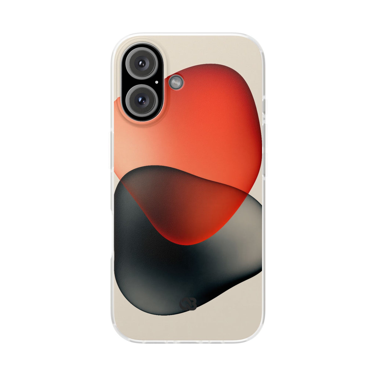 Translucent Crimson Form · Lite Phone Case for iPhone ·  Red