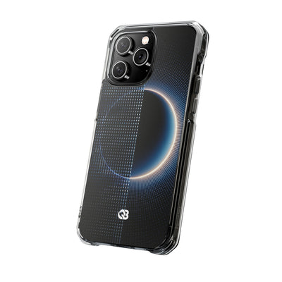 Luminous Meridian · Clear Impact Magnetic Phone Case for iPhone · Black