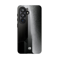 Black Tough Phone Case for Samsung - Brutalist Pixel Monolith