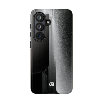 Black Tough Phone Case for Samsung - Brutalist Pixel Monolith