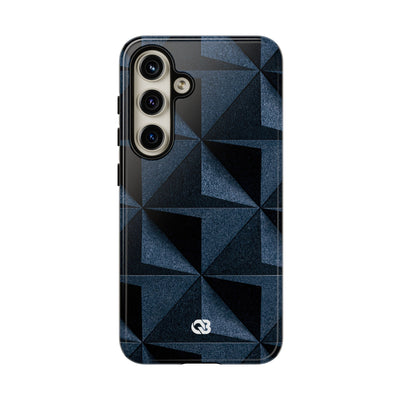 Blue Tough Phone Case for Samsung - Indigo Basalt Facets
