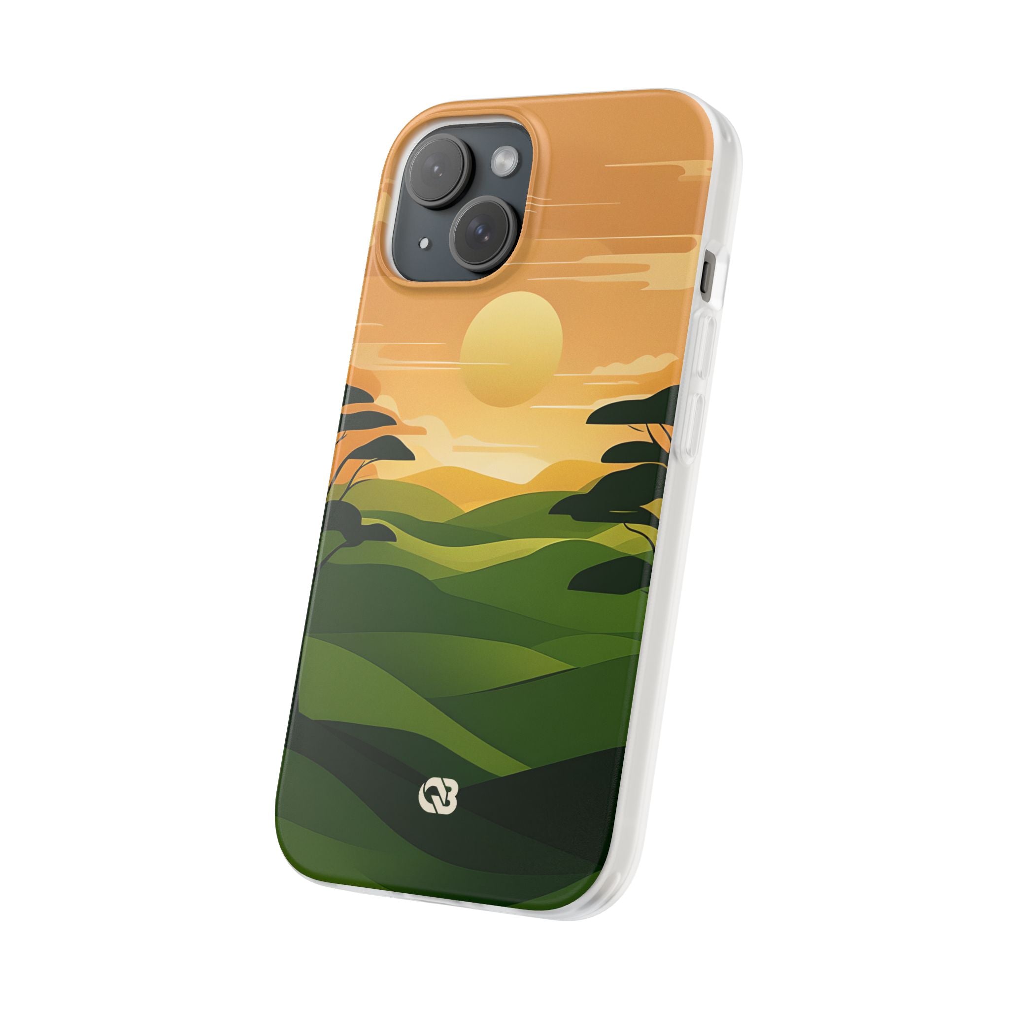 Verdant Horizon Sun · Soft Phone Case for iPhone