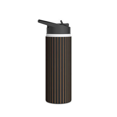 Lunar Topo Horizon · Insulated Water Bottle · Black