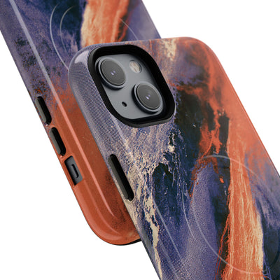 Solar Aura Drift · Tough 2.0 Magnetic Phone Case for iPhone · Orange