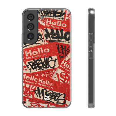 Slap Tag Collage · Lite Phone Case for Samsung · Red