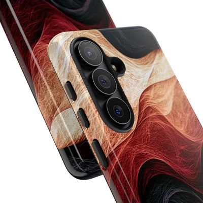 Ember Wave Dispersion · Tough Phone Case for Samsung · Red