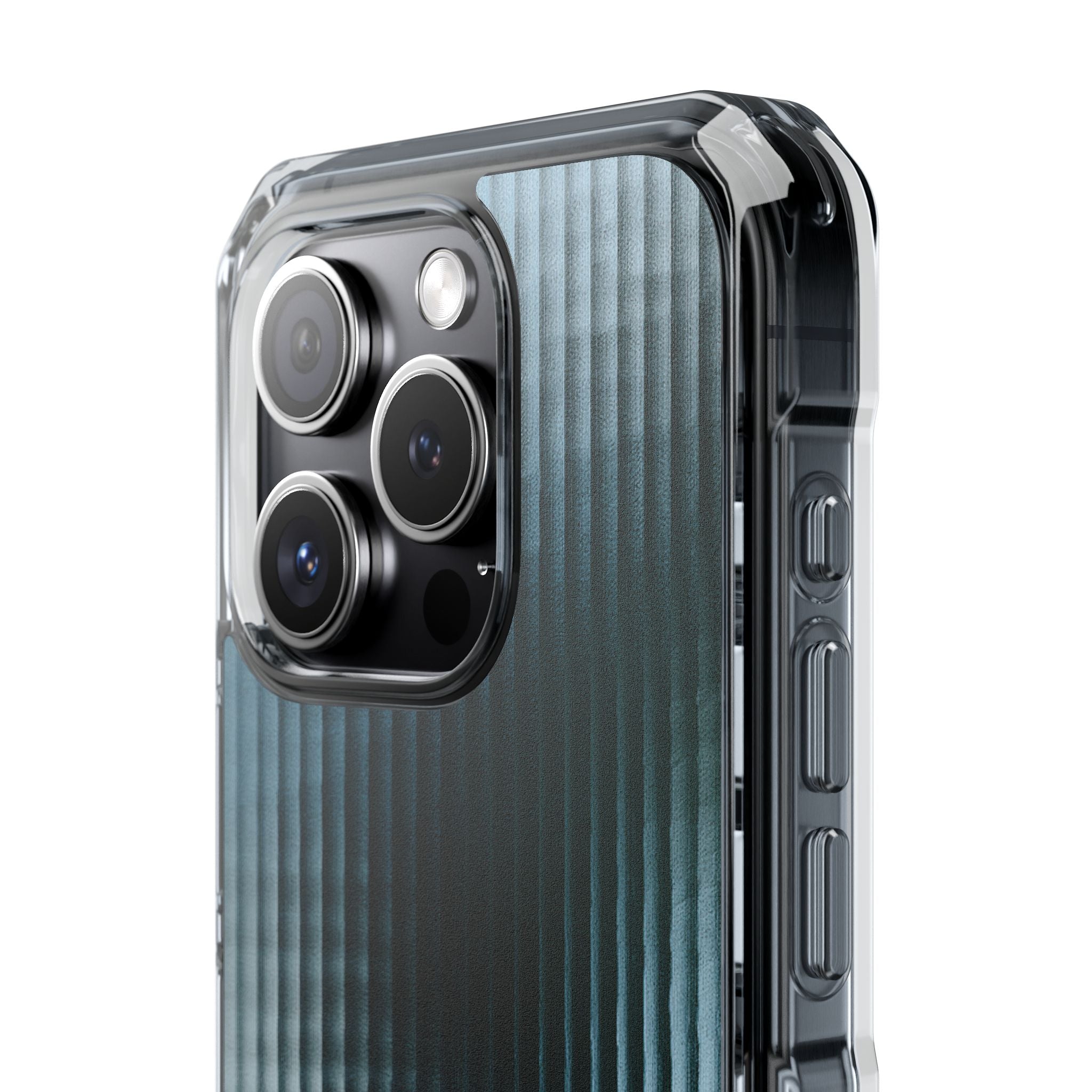 Blue Impact MagSafe Phone Case for iPhone - Glacial Reeded Glass